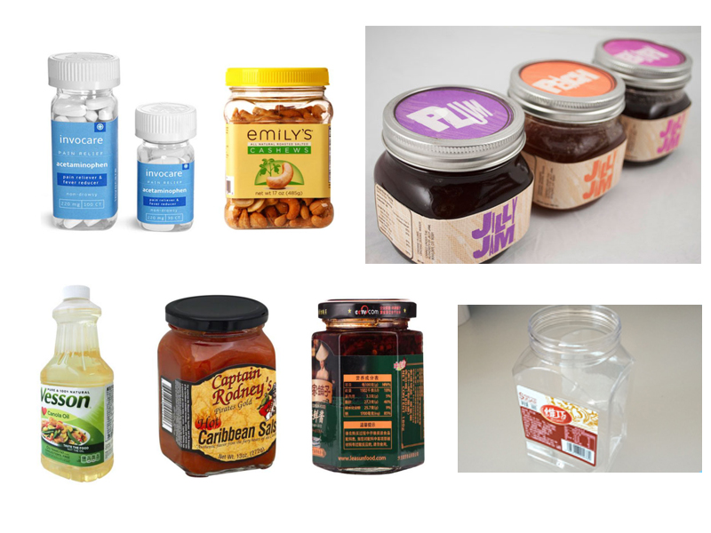 square bottle labeling products