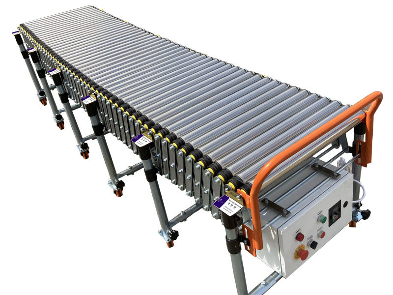 Electric Power Retractable Flexible Expandable Roller Conveyor